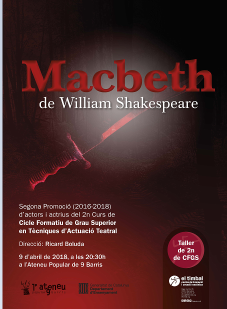 "Macbeth", taller de l'alumnat de 2n del CFGS
